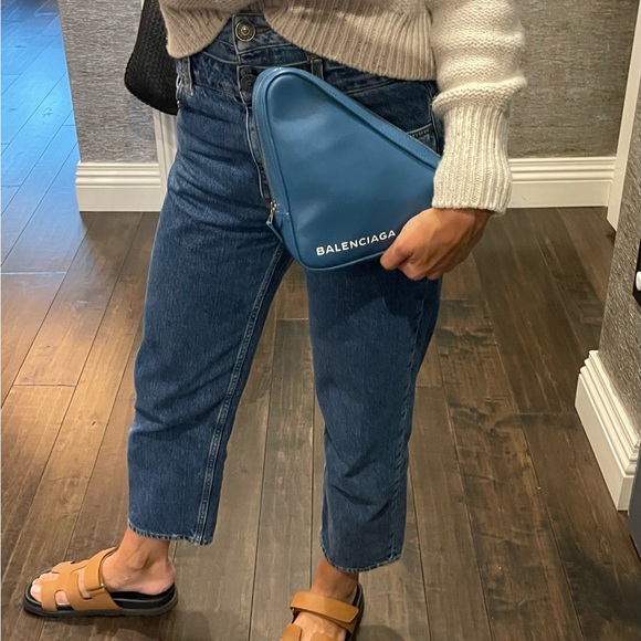 Balenciaga Medium Triangle Clutch Pouch - Picture 1 of 8